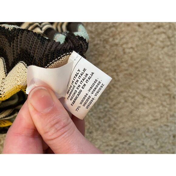 Missoni ZigZag Multi Color Viscose/Cotton Sleeveless Dress, Size 6 - Picture 6 of 8